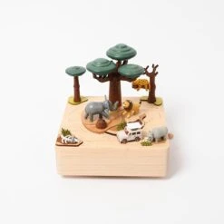 Wooden Safari Music Box -Odin Parker 2000x