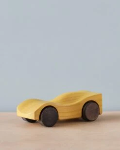 Handmade Wooden Race Car - Yellow -Odin Parker 2J2A1442