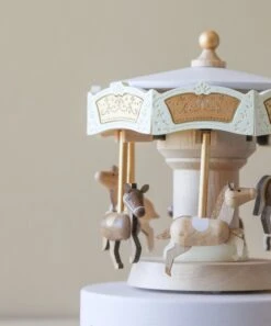 Wooden Carousel Music Box -Odin Parker 2J2A2210 2