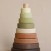 Wooden Pyramid Stacker - Olive -Odin Parker 2J2A2807 2 8b019193 0770 48b7 b539 dfb428bf554d