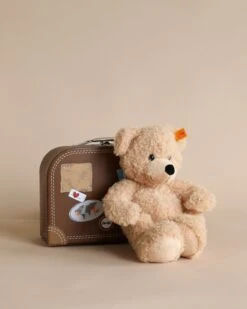 Steiff, Fynn Teddy Bear In Suitcase