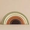 Handmade Rainbow Stacker - Olive