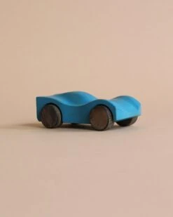 Handmade Wooden Race Car - Blue
