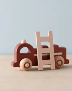 Konges Sløjd Mini Wooden Fire Truck -Odin Parker 2J2A5345 2