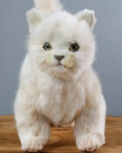Hansa White Cat Stuffed Animal -Odin Parker 2J2A5747 2