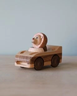 Wooden Animal Pull-Back Car -Odin Parker 2J2A5854