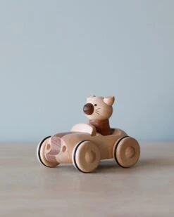 Wooden Animal Pull-Back Car -Odin Parker 2J2A5862