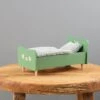 Maileg Wooden Bed For Teddy Dad - Dusty Green -Odin Parker 2J2A5956 2