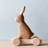 Handmade Wooden Bunny Push Toy With Built-In Magnets -Odin Parker 2J2A6213