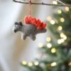 Handmade Felt Dinosaur Ornament -Odin Parker 2J2A7229