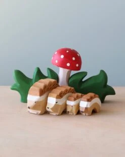 Hedgehog Family & Mushroom Set -Odin Parker 2J2A79732