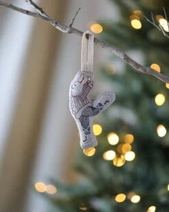 Coral & Tusk Ice Skater Bunny Ornament