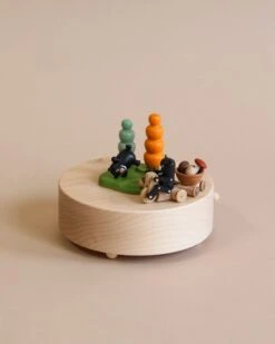 Wooden Bear Music Box