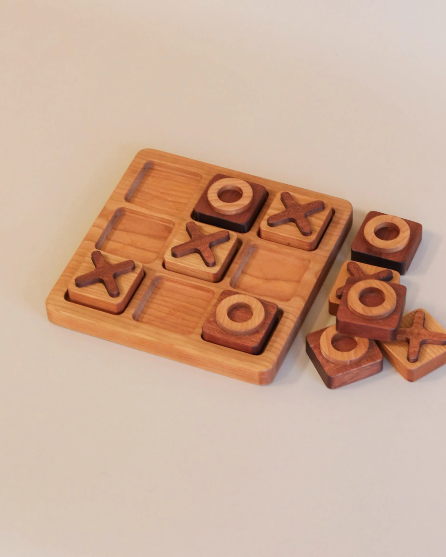Wooden Tic-Tac-Toe Game - Made In USA 4 Wooden Tic-Tac-Toe Game - Made In USA - Image 2