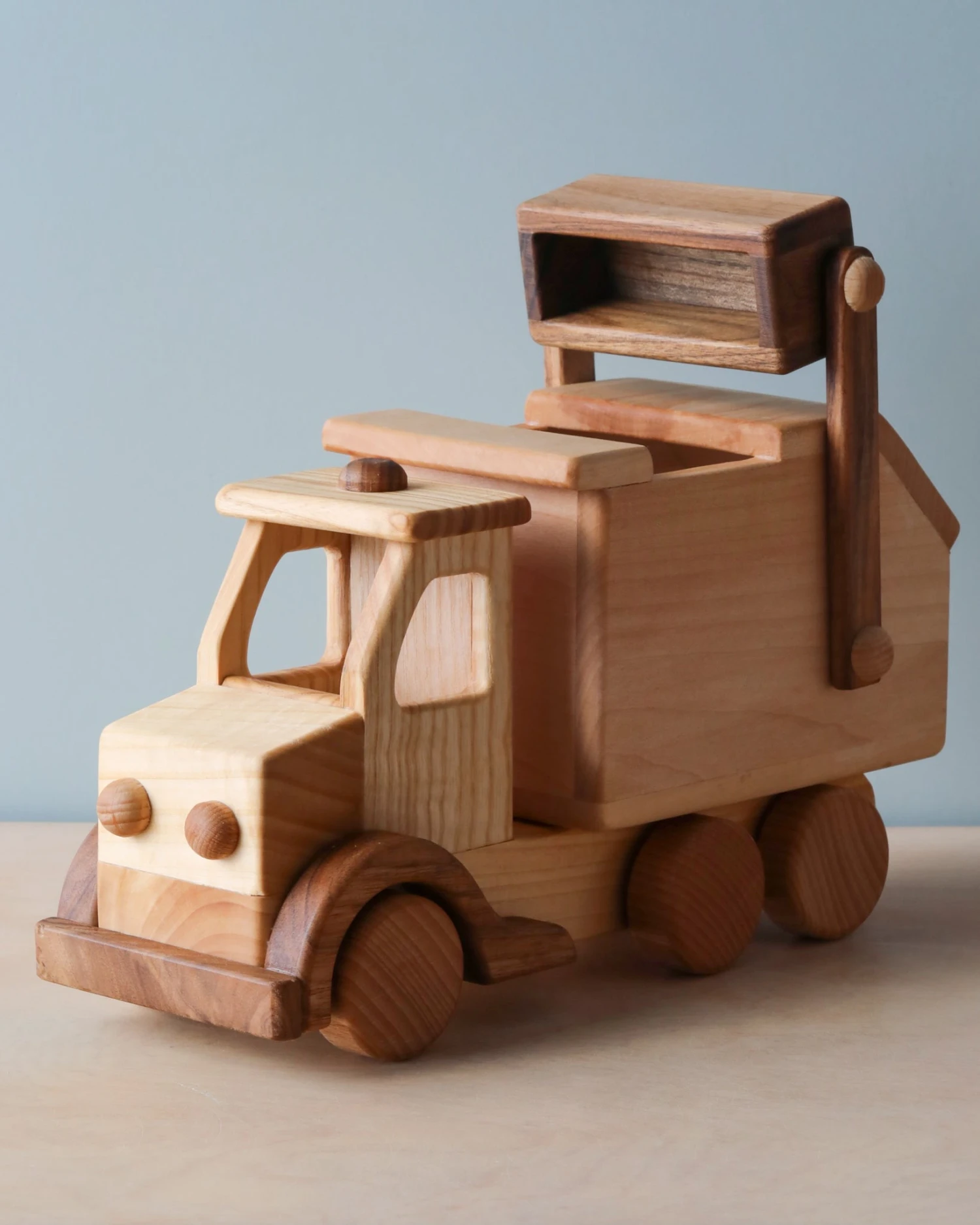 Dk Handmade Wooden Garbage Truck 3 Dk Handmade Wooden Garbage Truck