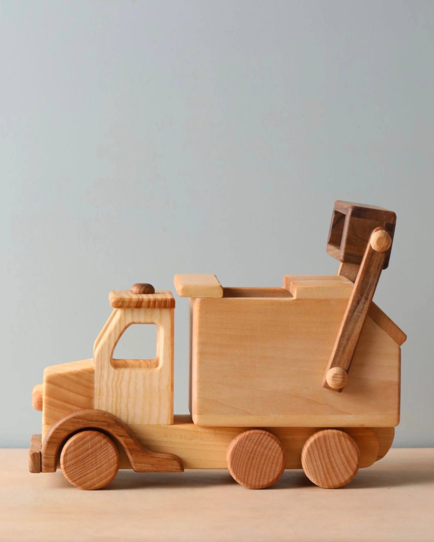 Dk Handmade Wooden Garbage Truck 5 Dk Handmade Wooden Garbage Truck - Image 3