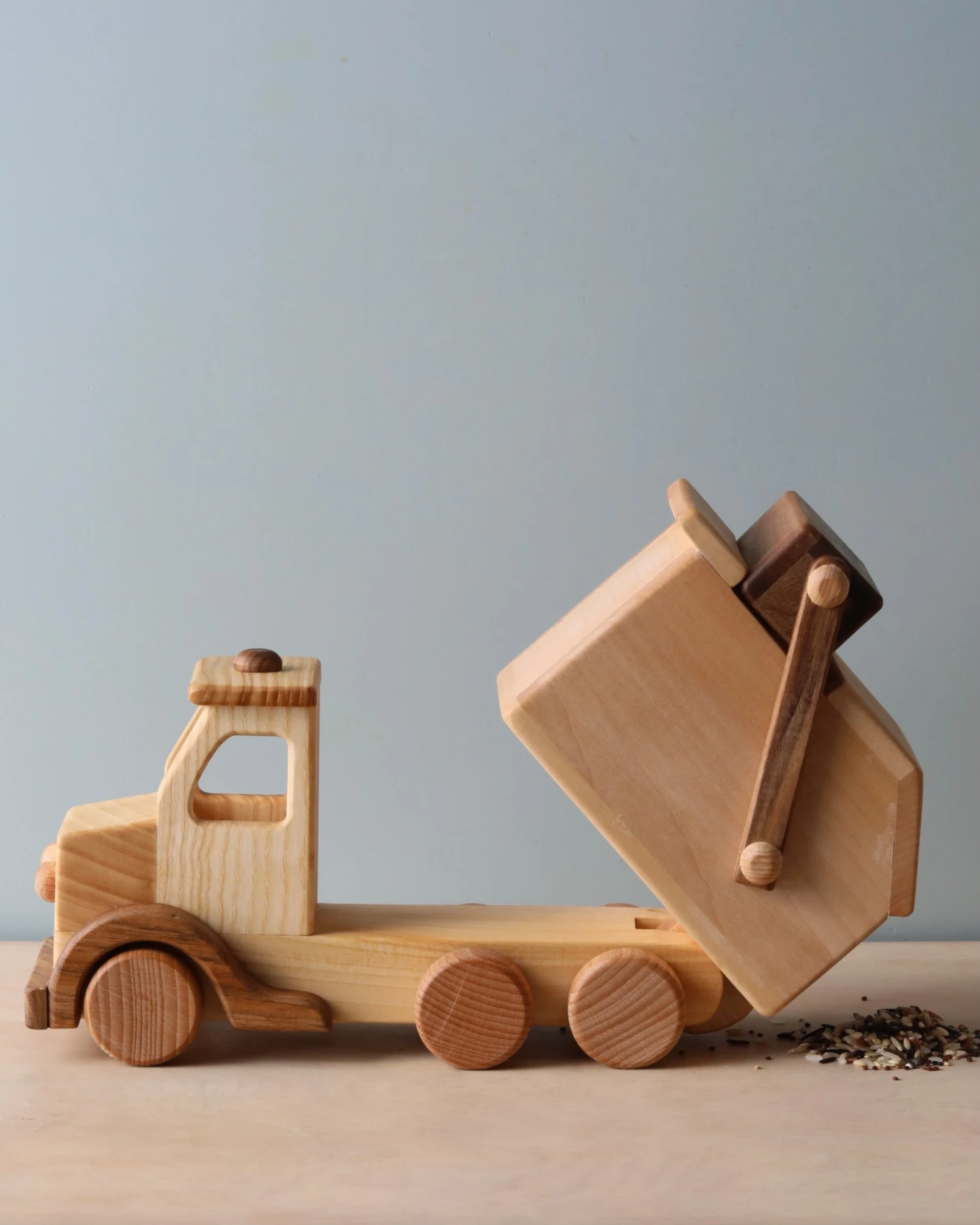 Dk Handmade Wooden Garbage Truck 4 Dk Handmade Wooden Garbage Truck - Image 2