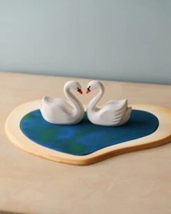 Handmade Wooden Swans In A Lake -Odin Parker 2J2A9965 2