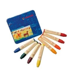 Stockmar Wax Stick Crayons Waldorf Tin Case - 8 Assorted -Odin Parker 85031001 1