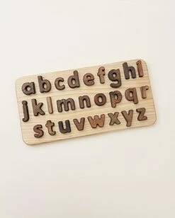 Lowercase Walnut Alphabet Puzzle -Odin Parker DPQ3MBBY