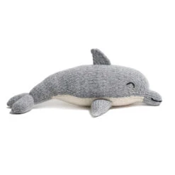 Knit Alpaca Dolphin -Odin Parker Global Goods Partners Alpaca Stuffed Grey Gray Dolphin Kids Toy Side 1024x1024 jpg