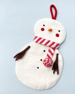 Handmade Snowman Christmas Stocking -Odin Parker IMG 0758