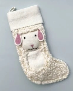 Handmade Sheep Christmas Stocking -Odin Parker IMG 0762