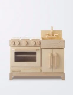 Milton & Goose Wooden Play Kitchen - Made In USA -Odin Parker KIT E NAT front.progressive 3736f91b ca04 4fa0 9a08 5a4eca4a9f9b