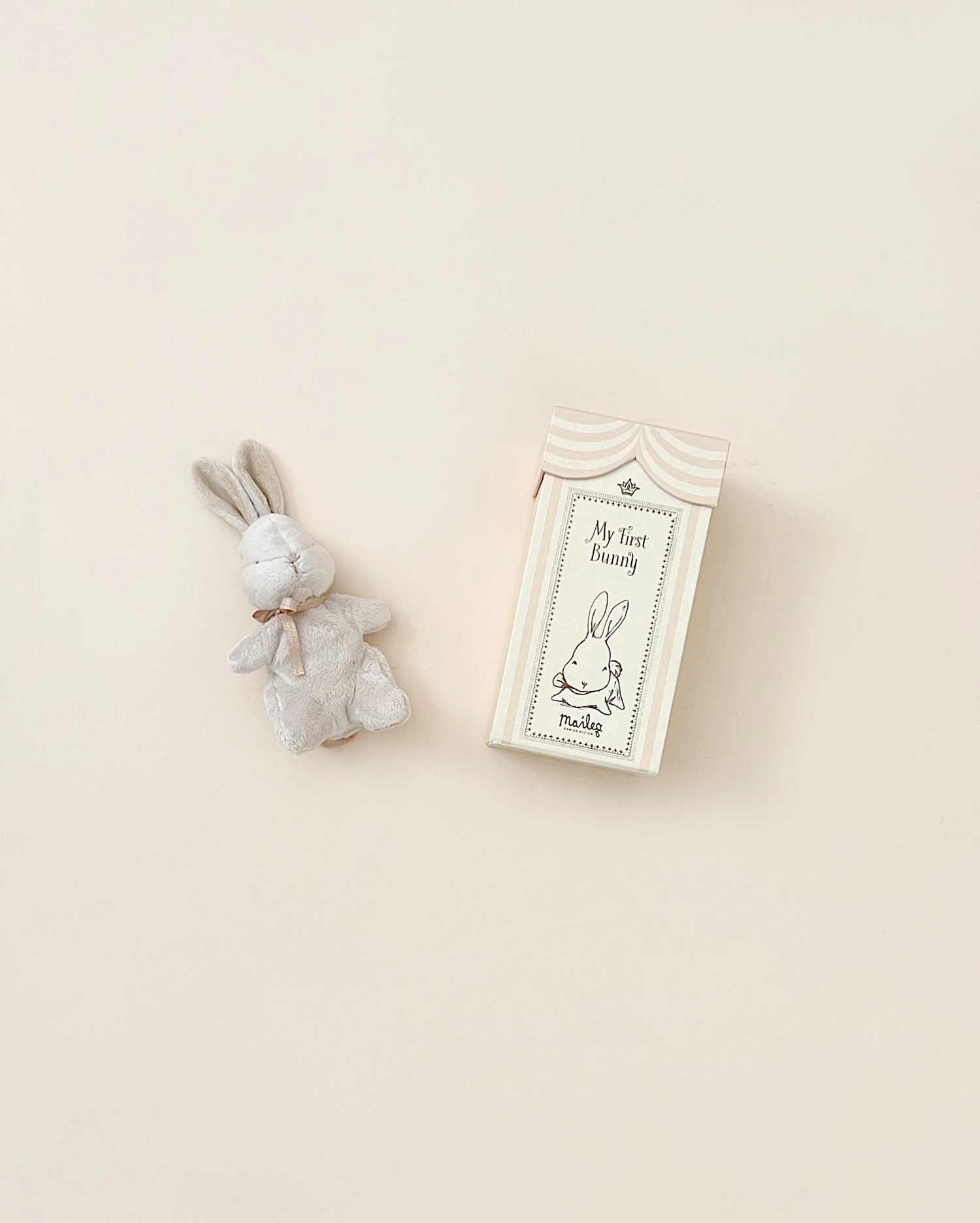 Maileg My First Bunny - Dusty Rose 4 Maileg My First Bunny - Dusty Rose - Image 2