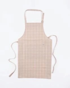 Children's Apron -Odin Parker Milton and Goose Adult Apron Tan Flat Front 1296x jpg