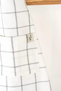 Children's Apron -Odin Parker Milton and Goose Kids Apron Gray Detail 1296x jpg