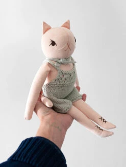 Polka Dot Club Cat In Hand Knit Overalls -Odin Parker PDC Spring23 Medium overalls 2 1024x jpg