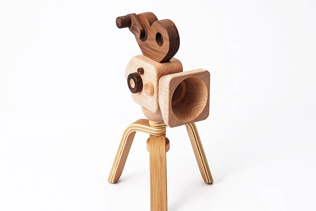 Father’s Factory | Wooden Toy Camera With Tripod 4 Father’s Factory | Wooden Toy Camera With Tripod - Image 2