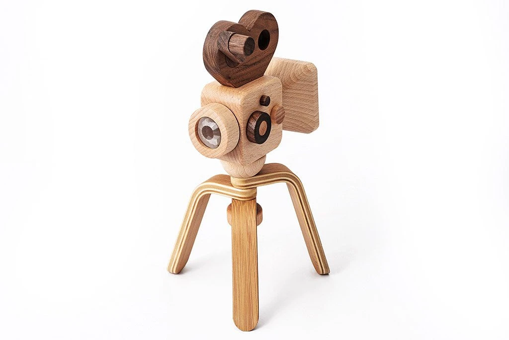 Father’s Factory | Wooden Toy Camera With Tripod 6 Father’s Factory | Wooden Toy Camera With Tripod - Image 4