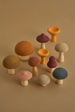 Raduga Grez Handmade Wooden Mushrooms