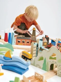 Tender Leaf Toys Mountain View Train Set -Odin Parker TL8703 mountain view train set 40 jpg