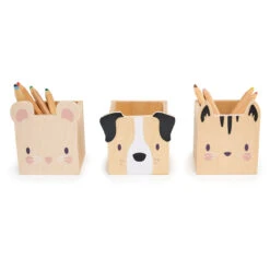 Tender Leaf Toys Pet Pencil Holders (Set Of 3) -Odin Parker TL8827 pet pencil holders 3 1296x jpg