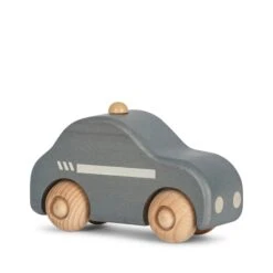 Konges Sløjd Wooden Police Car -Odin Parker WOODEN POLICE CAR Wooden toys KS3923 NATURE jpg