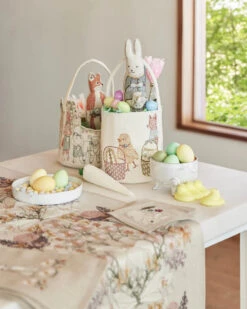 Easter Egg Hunt Bucket -Odin Parker coralandtusk spring table easter baskets 1024x jpg