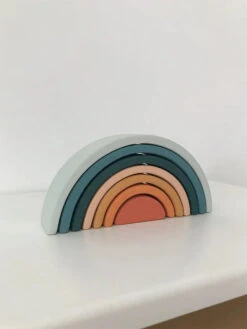 Handmade Mini Rainbow Stacker - Lagoon -Odin Parker fd6b2101b61676e35510b7fca96760598675ac99d4da061297b252a2e1234f41 jpeg