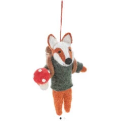 Handmade Felt Fox Christmas Tree Ornament -Odin Parker image 5a1a3038 6041 461d 8242 55e0c7ef8001