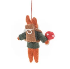 Handmade Felt Fox Christmas Tree Ornament -Odin Parker image ed730bff afab 4c2c 9c19 5fc4507edf3c