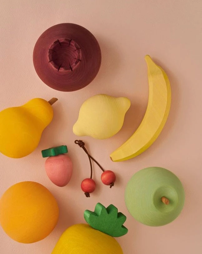 Raduga Grez Handmade Painted Wooden Fruits 4 Raduga Grez Handmade Painted Wooden Fruits - Image 2