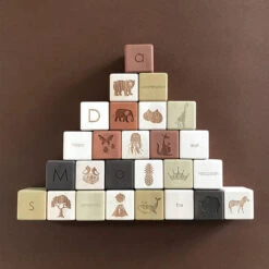 Alphabet Wooden Blocks - Olive -Odin Parker saboconcept 6c6c03aefab3438186e1ebbce7764075
