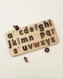 Lowercase Walnut Alphabet Puzzle -Odin Parker tUurZMTo