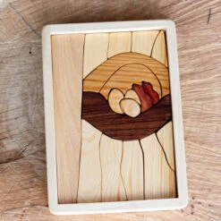 Handmade Double Layer Wooden Puzzle - The Nest -Odin Parker the nest 1