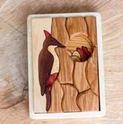Handmade Double Layer Wooden Puzzle - The Nest -Odin Parker the nest